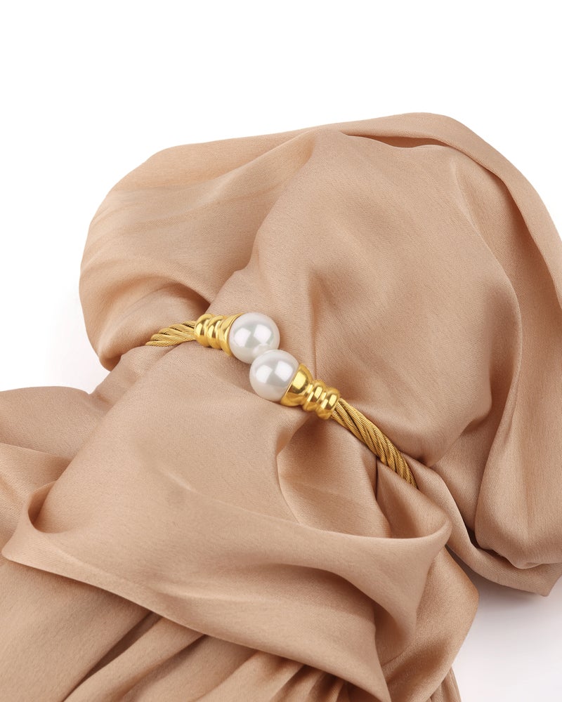 TAAHIRA Gold-Toned Bracelet with Pearls - Image 2